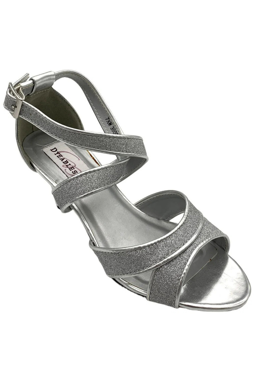 Dyeables Women's Amber Heels Silver - Medium